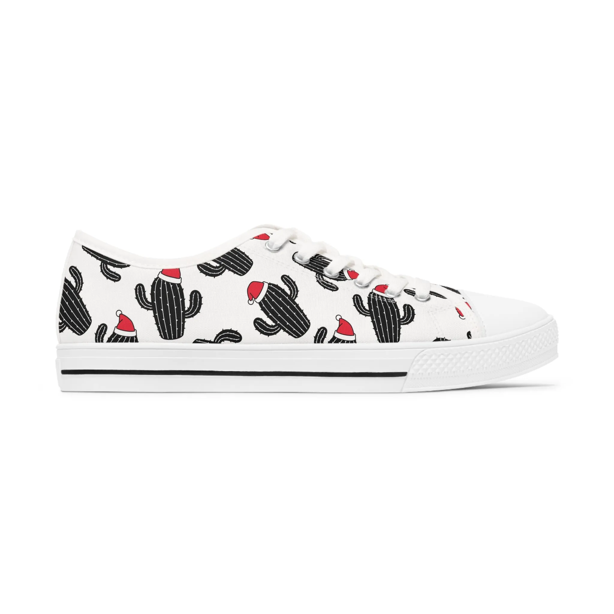 Christmas Cactus Women's Low Top Sneakers