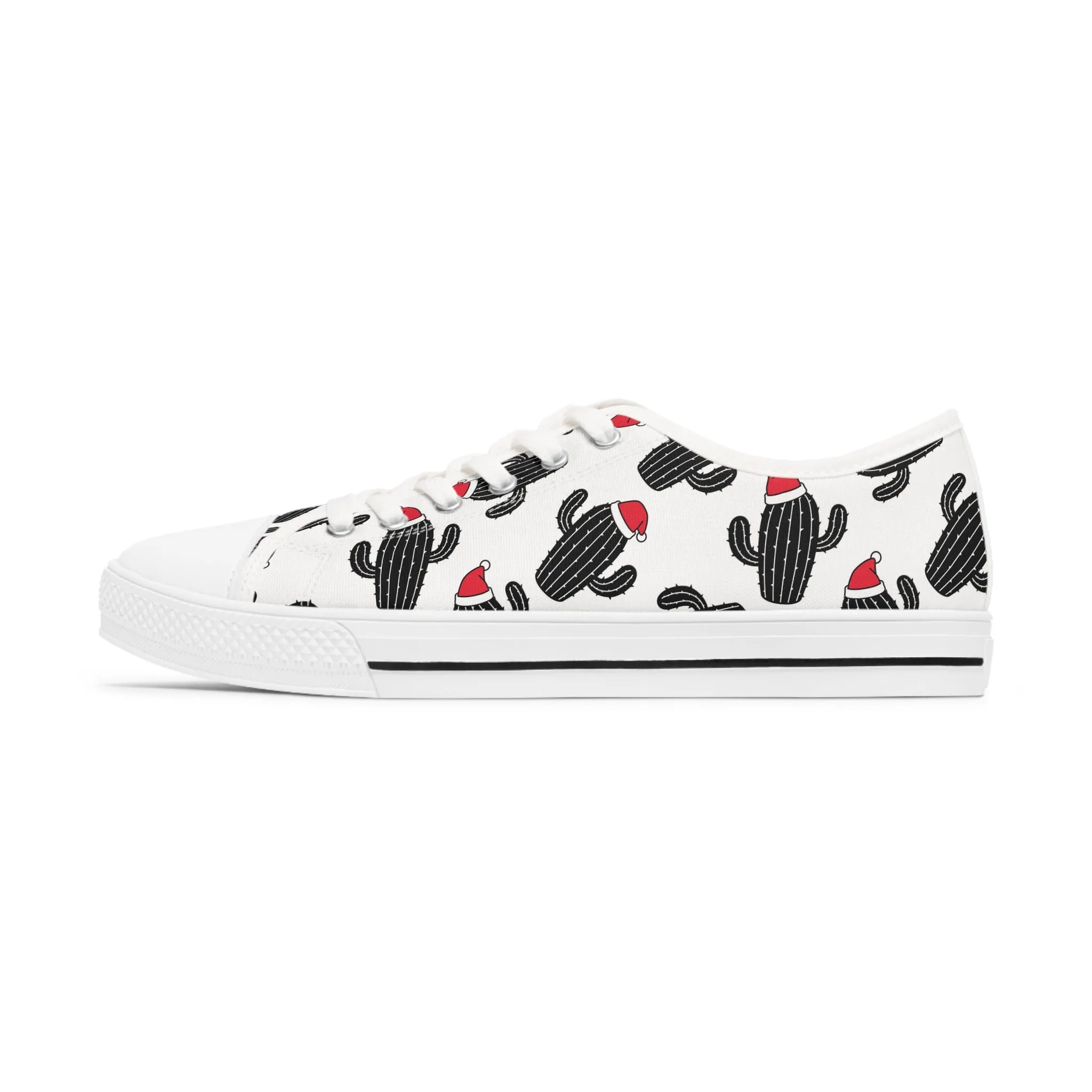 Christmas Cactus Women's Low Top Sneakers