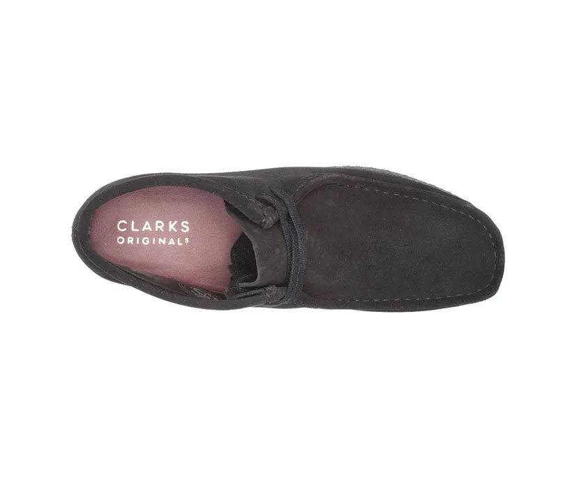 Clarks Originals Wallabee Boots Women's Black Suede 26155521