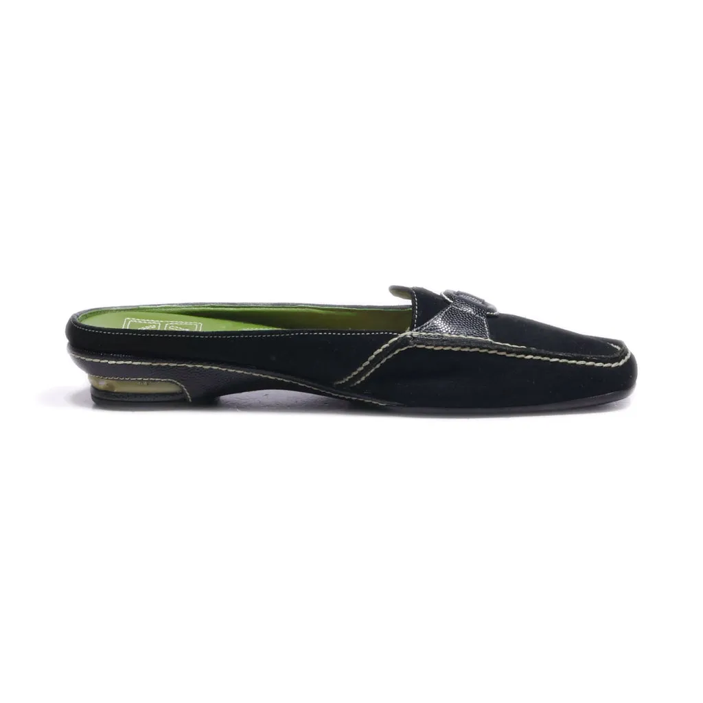 Cole Haan Mules Suede Black Colour For Women