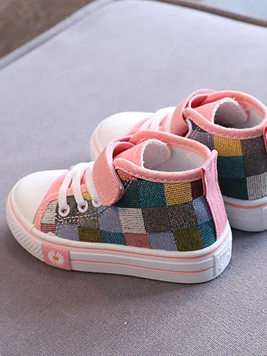 Color Blocks Canvas Sneakers by Liv and Mia