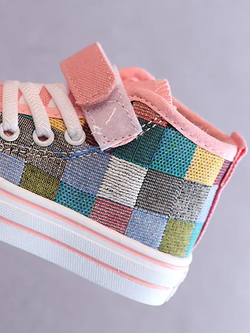 Color Blocks Canvas Sneakers by Liv and Mia