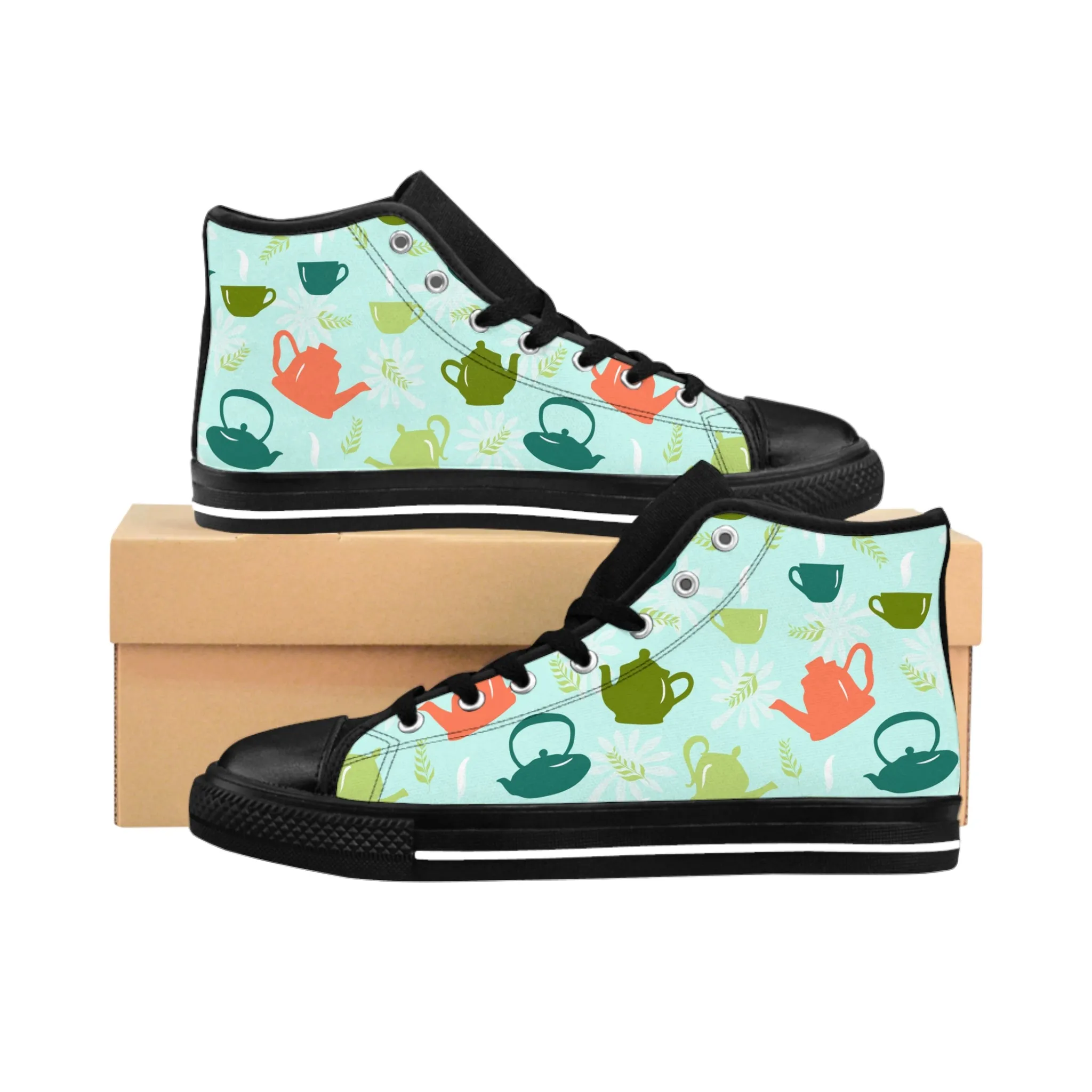 Colorful Teapot Women's Classic Sneakers