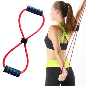 Consonantiam Tummy Trimmer Stomach and Equipment with Chest Expander Rope Workout Pulling Exerciser Fitness Exercise Tube Sports Yoga for Men and Women