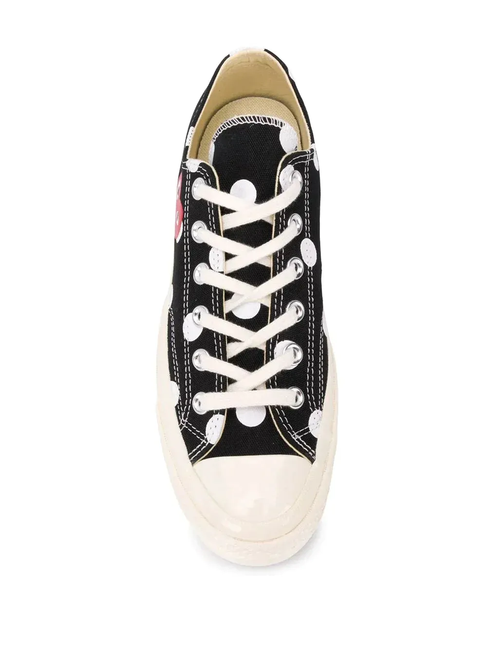 Converse Polka Dot Red Heart Low Top