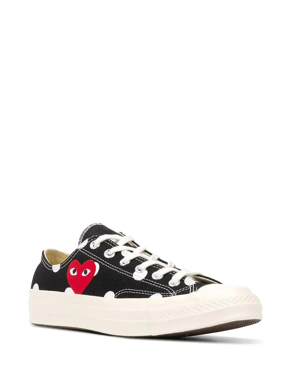 Converse Polka Dot Red Heart Low Top