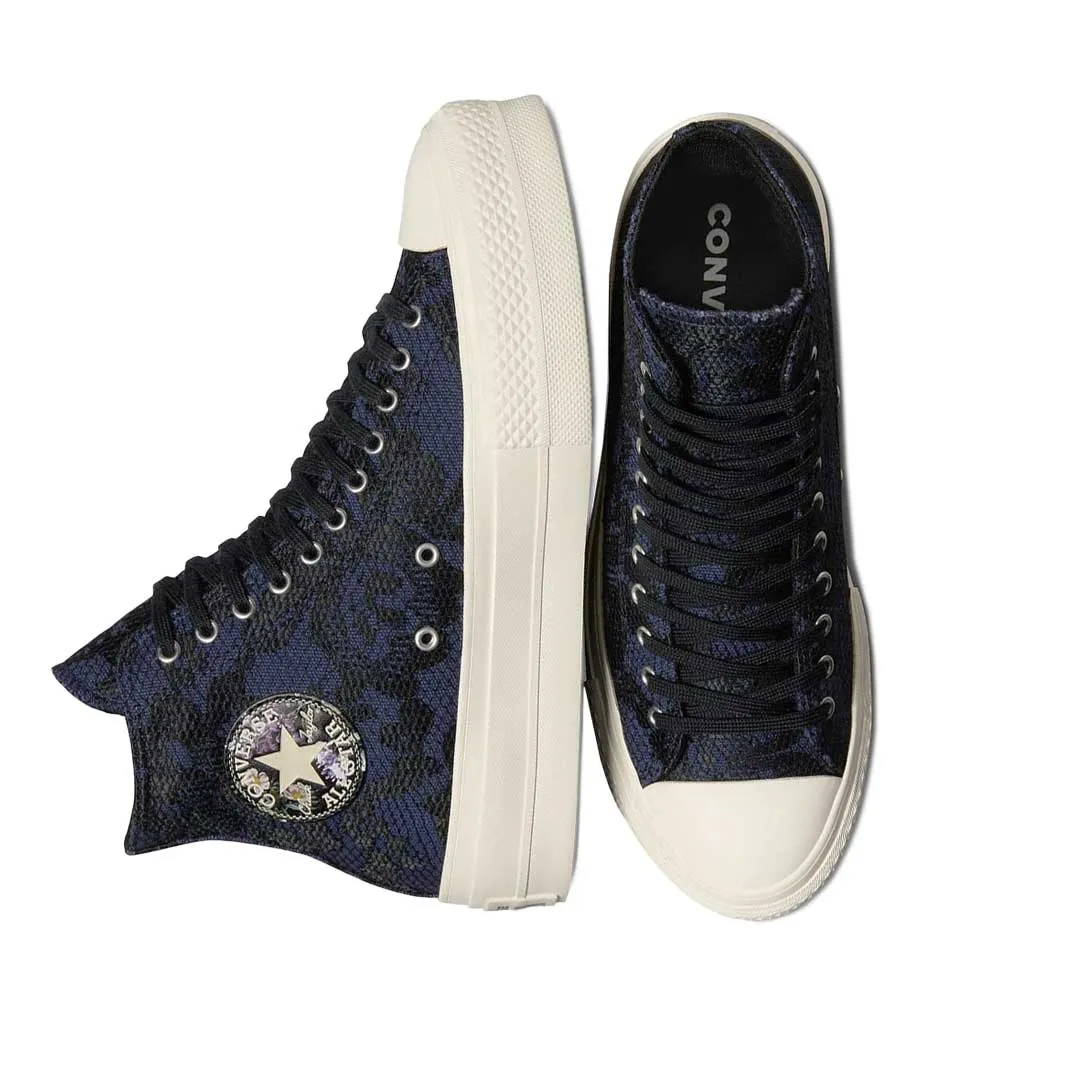 Converse - Women's Chuck Taylor All Star Lift Platform Floral Lace High Top Shoes (A08000C)