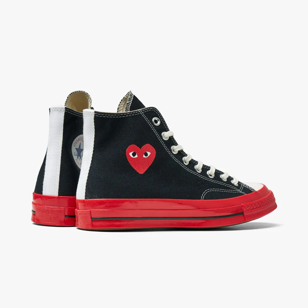 Converse x COMME des GARÇONS PLAY Chuck Taylor Hi Black / Red Sole