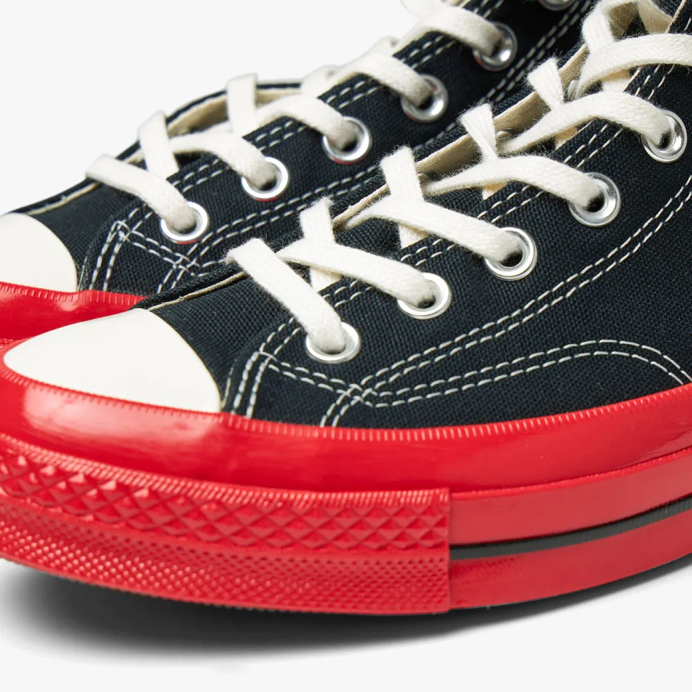 Converse x COMME des GARÇONS PLAY Chuck Taylor Hi Black / Red Sole