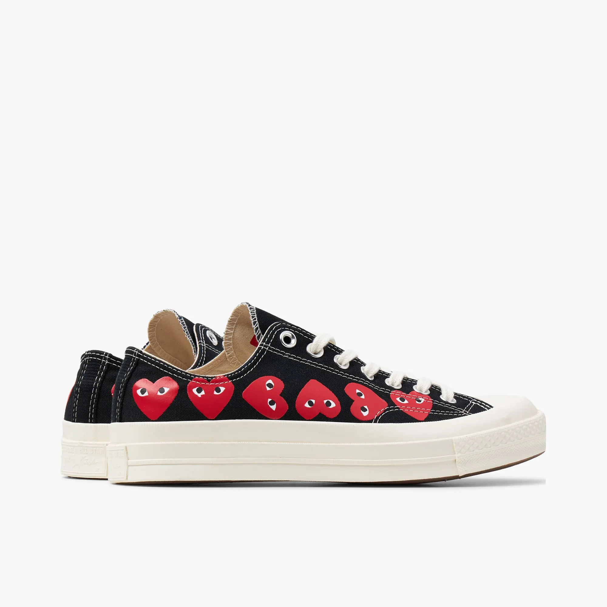 Converse x COMME des GARÇONS PLAY Chuck Taylor Ox / Multi Heart Black