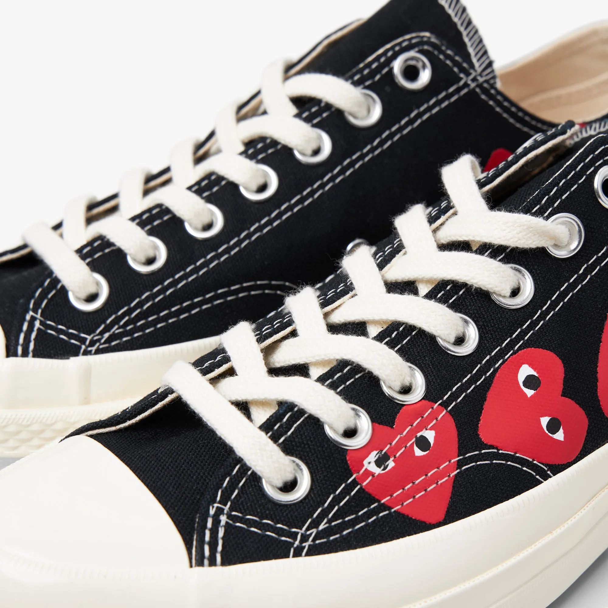 Converse x COMME des GARÇONS PLAY Chuck Taylor Ox / Multi Heart Black