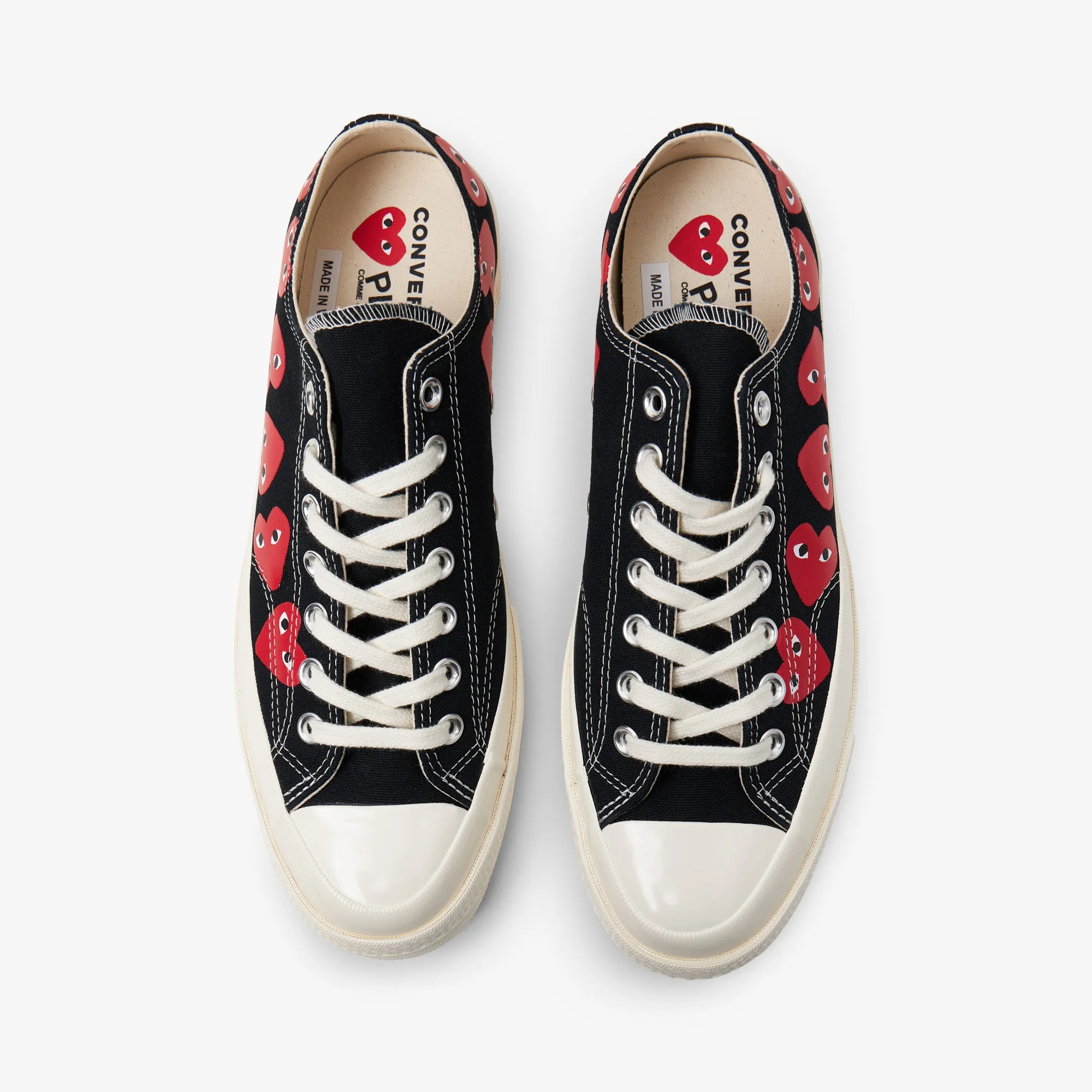 Converse x COMME des GARÇONS PLAY Chuck Taylor Ox / Multi Heart Black