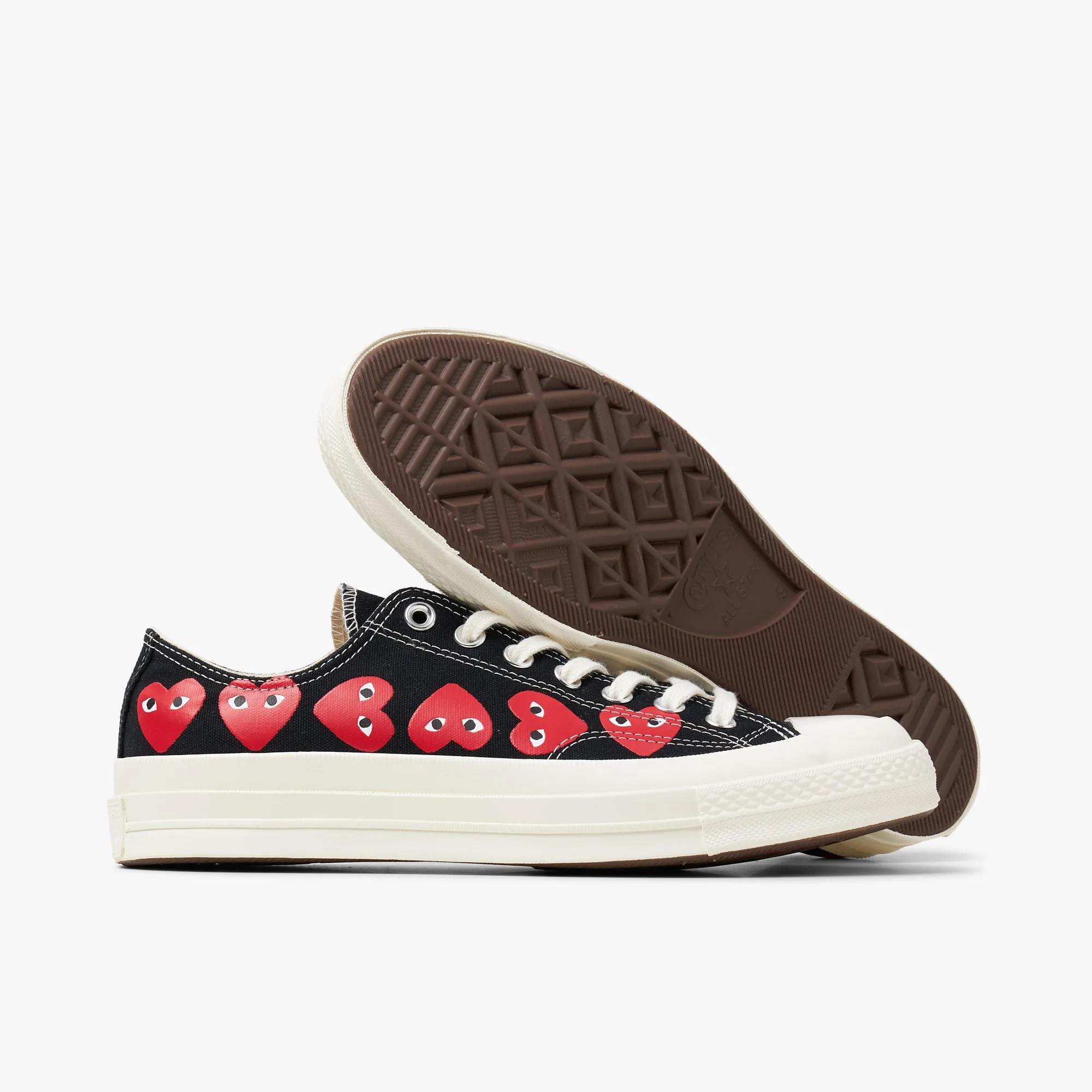 Converse x COMME des GARÇONS PLAY Chuck Taylor Ox / Multi Heart Black