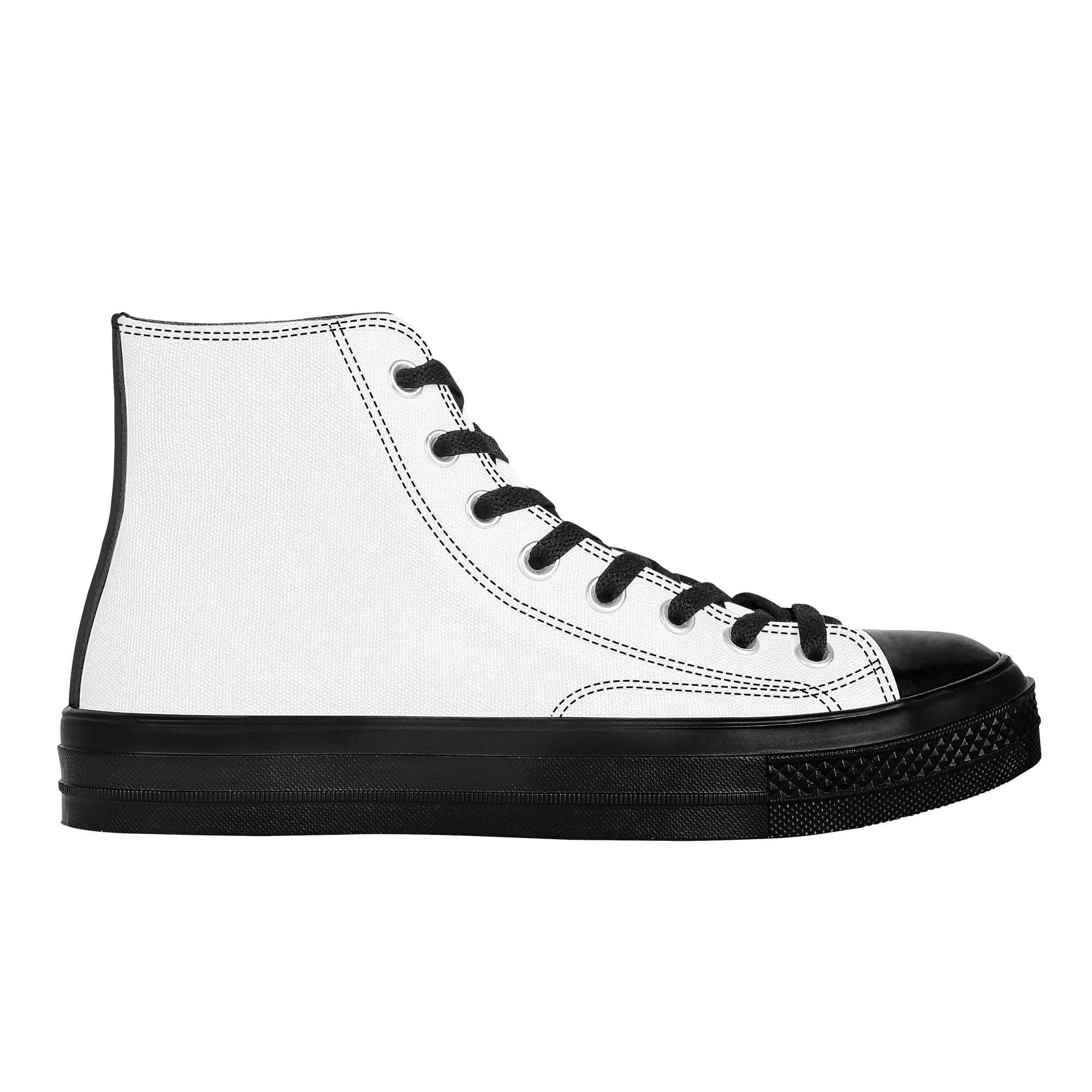 Create Your Own - High Top Canvas Shoes - Black