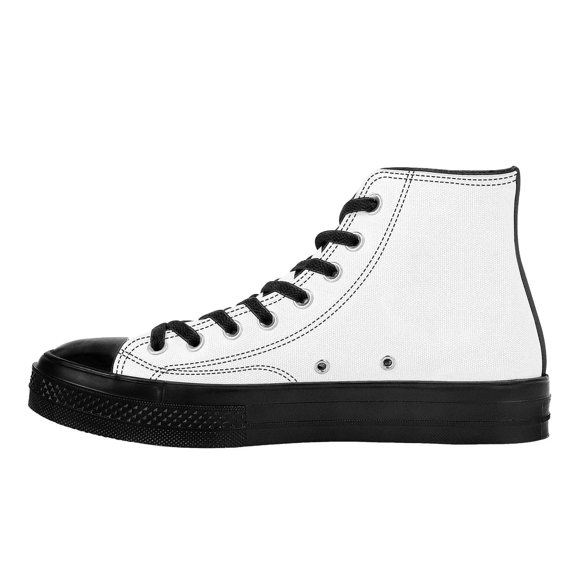 Create Your Own - High Top Canvas Shoes - Black