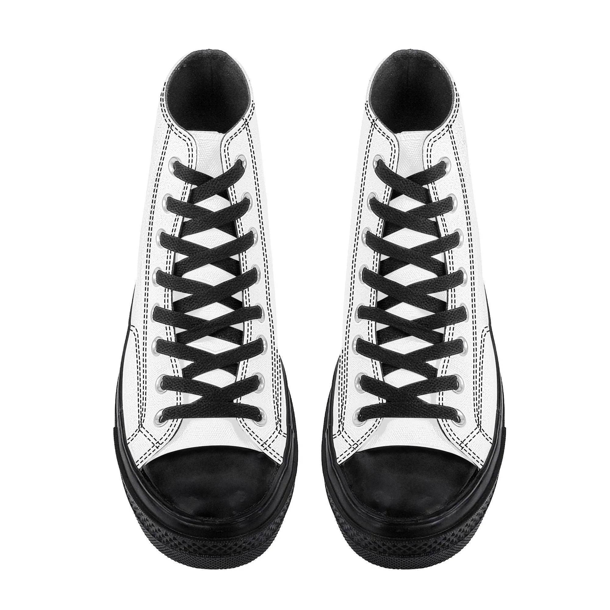 Create Your Own - High Top Canvas Shoes - Black