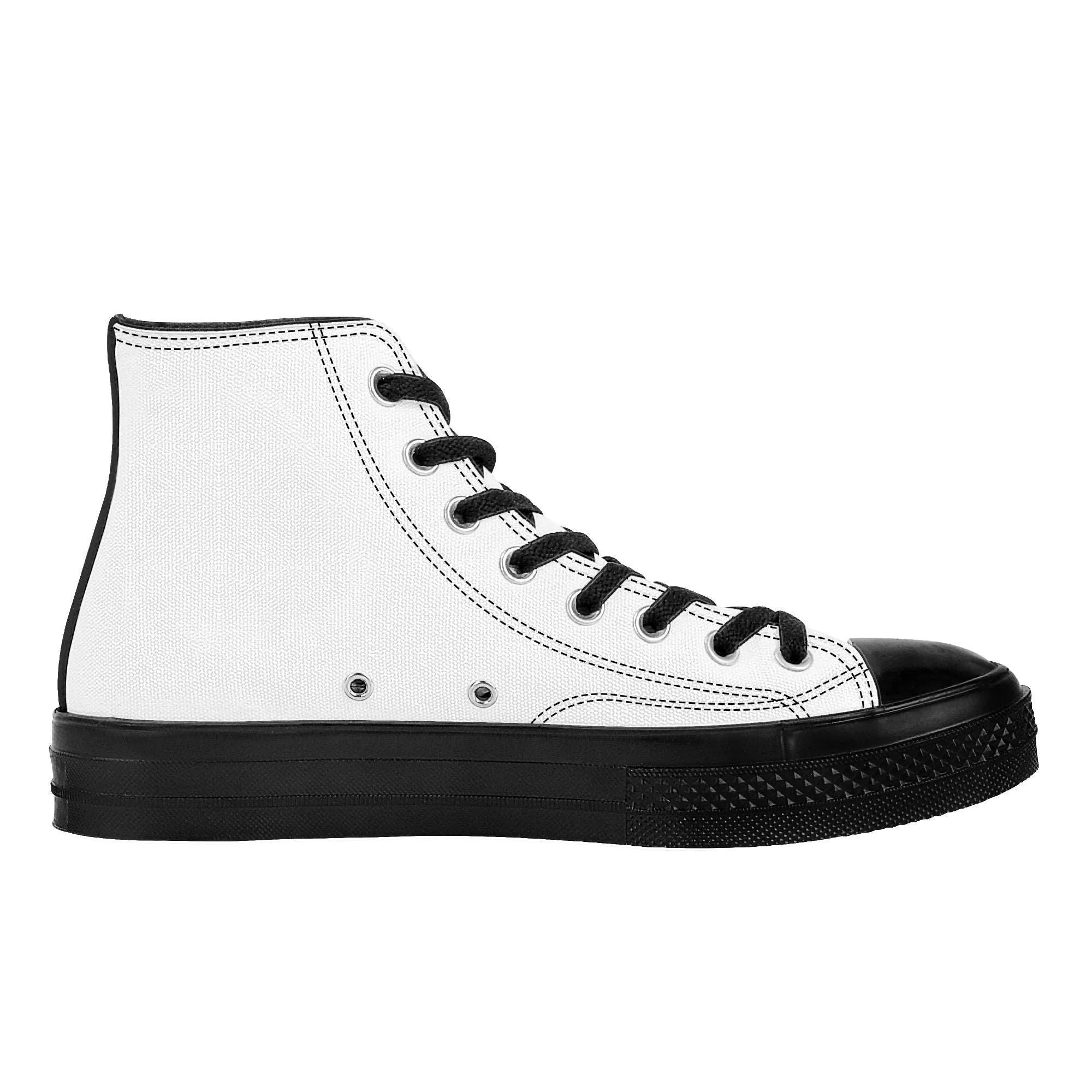 Create Your Own - High Top Canvas Shoes - Black