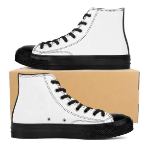 Create Your Own - High Top Canvas Shoes - Black