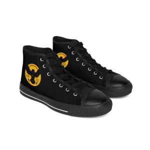 Crowgodshi 2nd Gen. High-Tops, Black on Black w/ GOLD LOGO