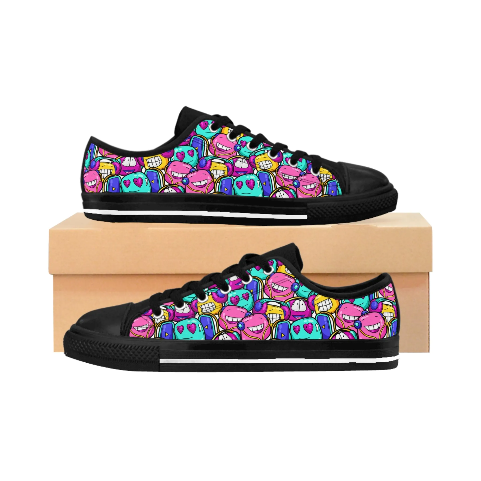 Cute Kawaii Characters Women's Sneakers