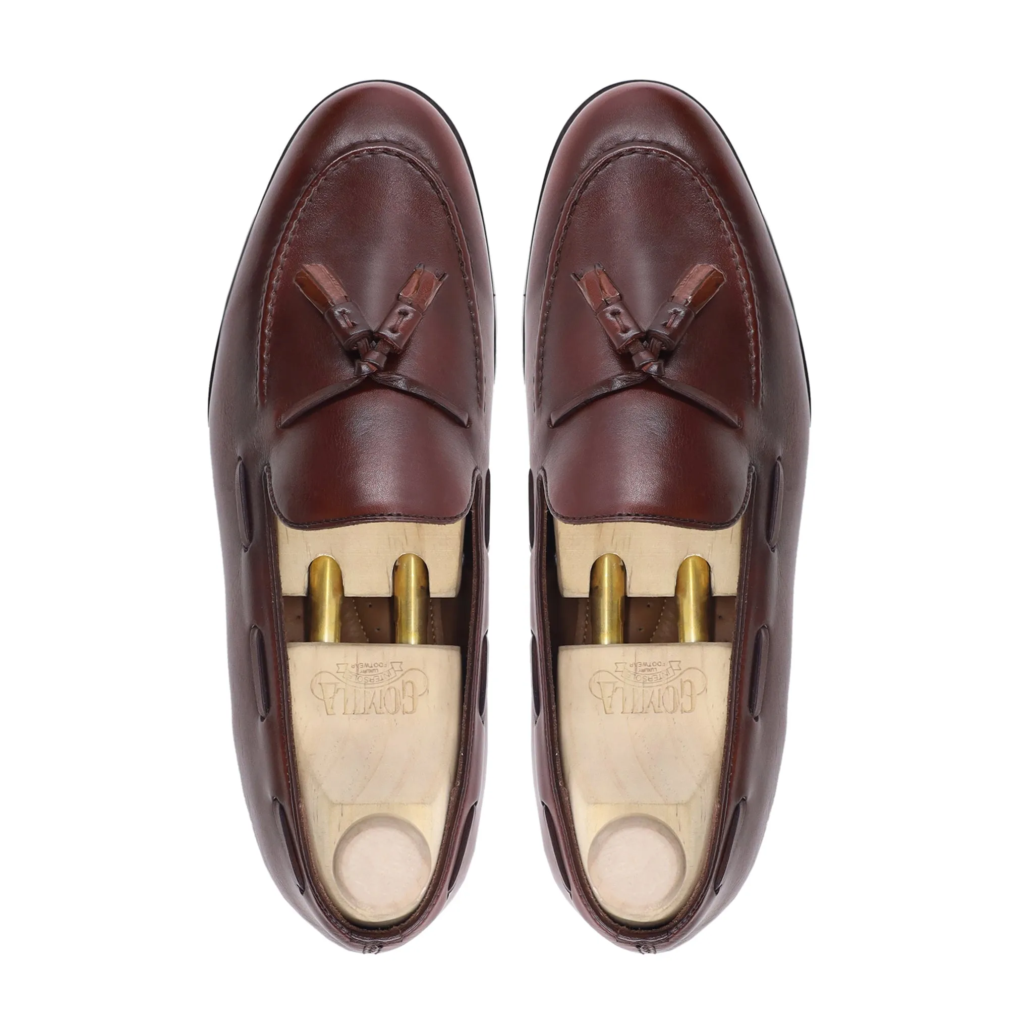 Dapper - Men's Reddish Brown Calf Leather Loafer