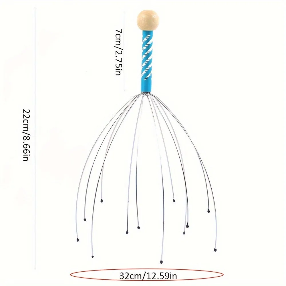 Deep Relaxation with Handheld Scalp Massager for Stress Relief