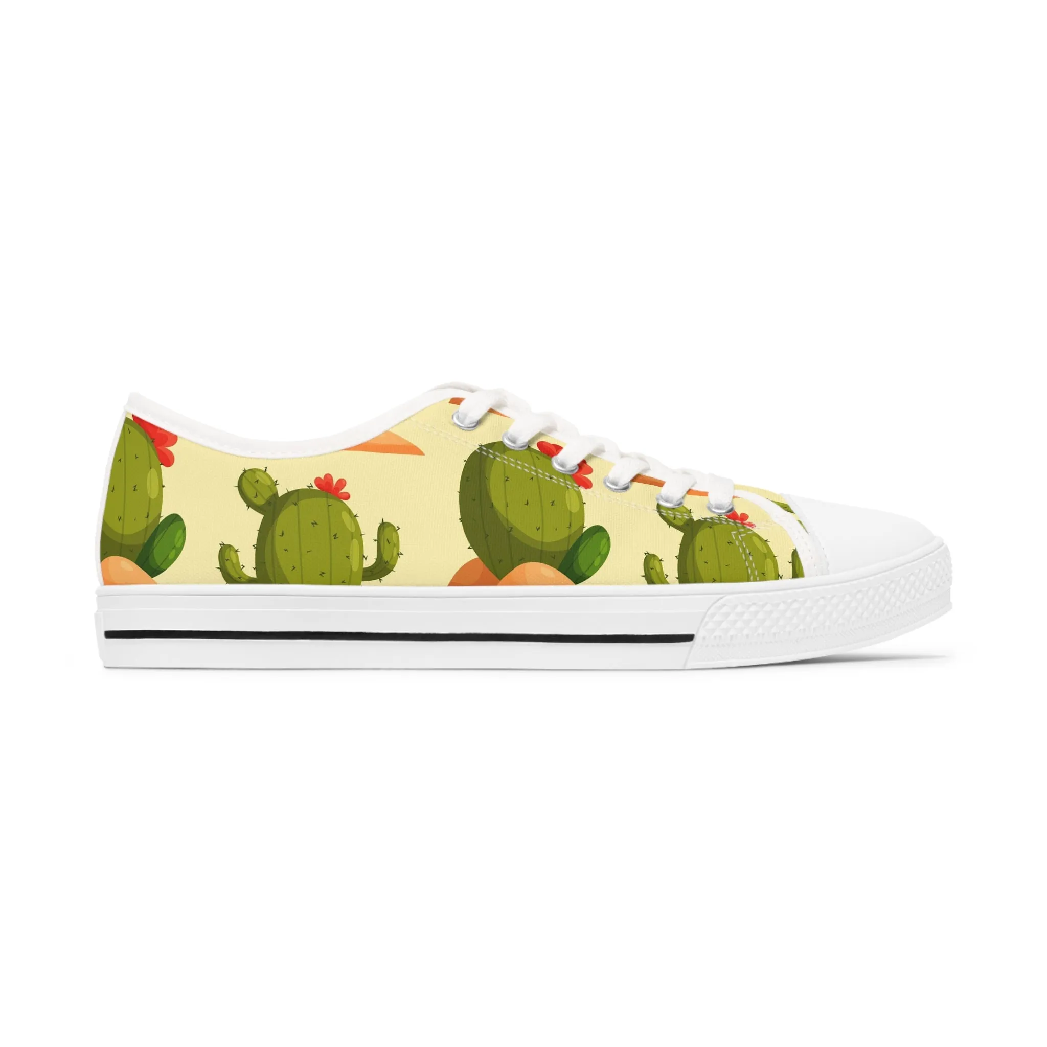 Desert Cactus Women's Low Top Sneakers