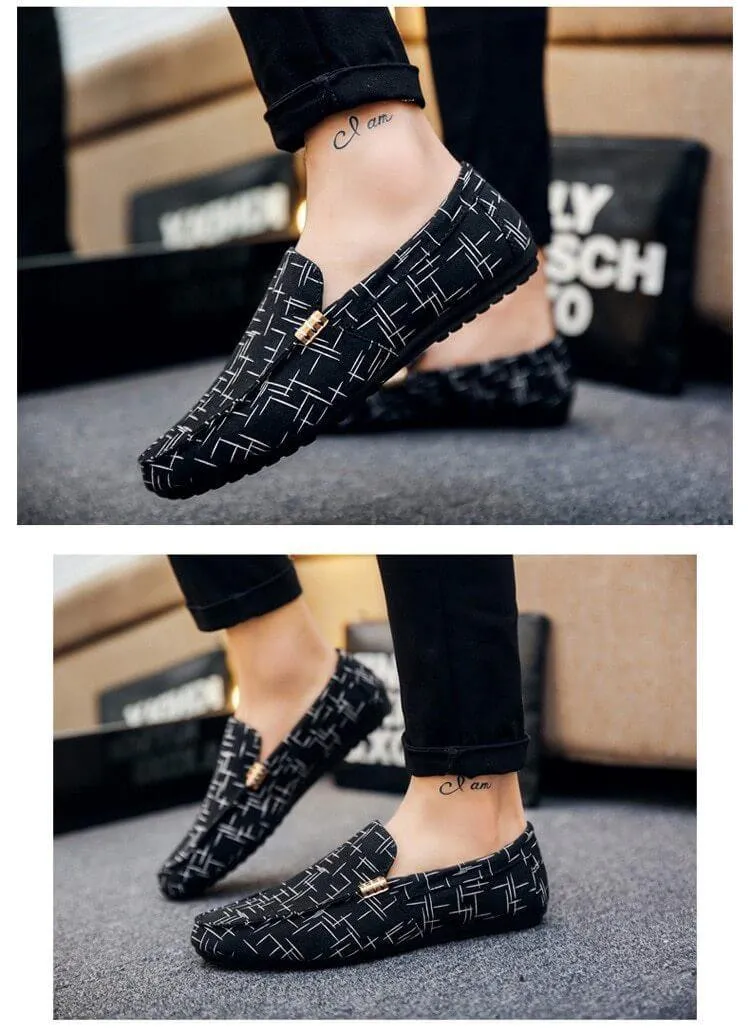 Designer Canvas Seasonal Slip-on Men Casual Shoes