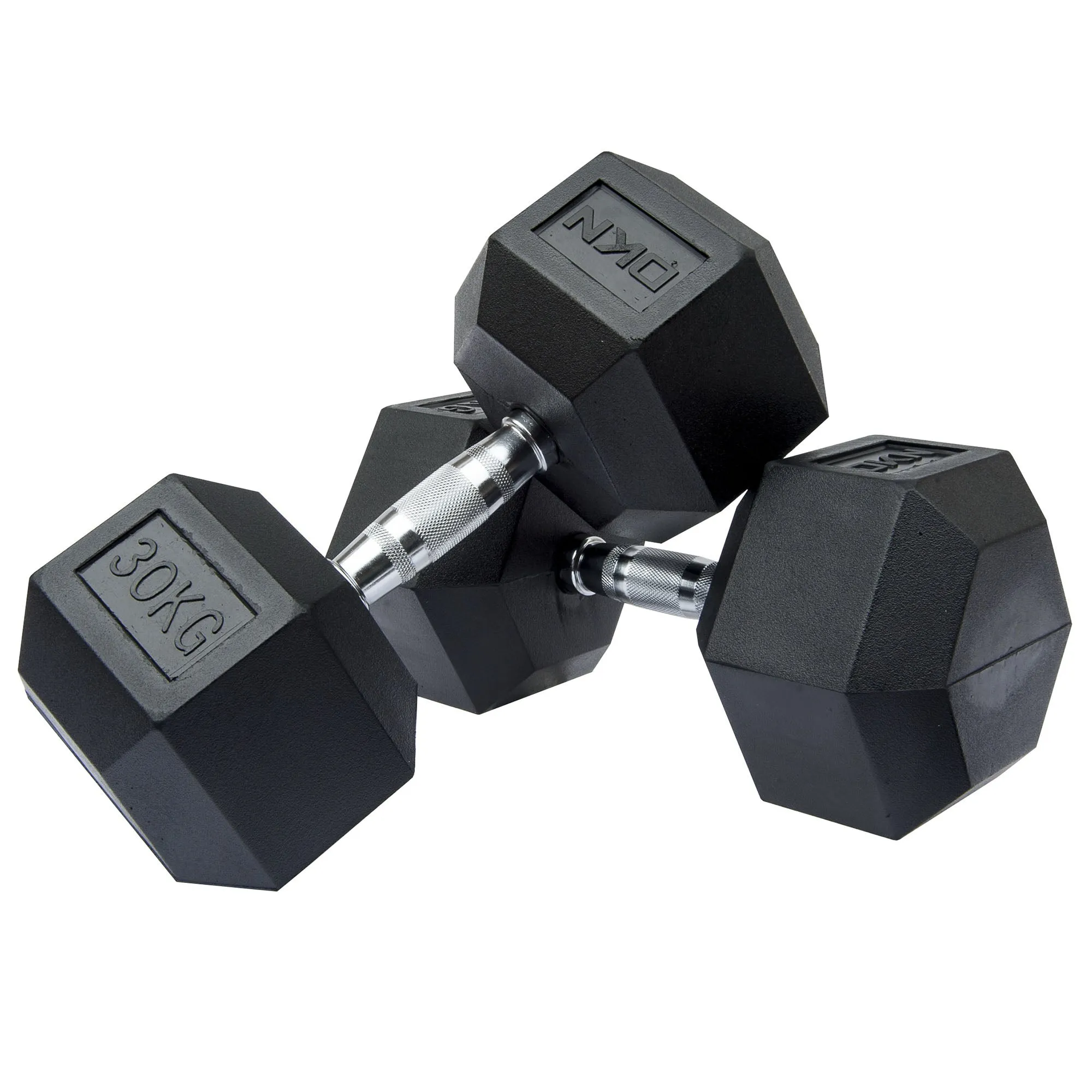 DKN Rubber Hex Dumbbells