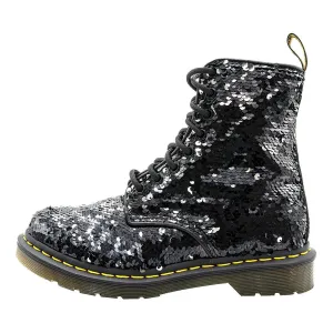 Dr. Martens 1460 Pascal Sequin Ankle Boots Fabric Black Colour For Women