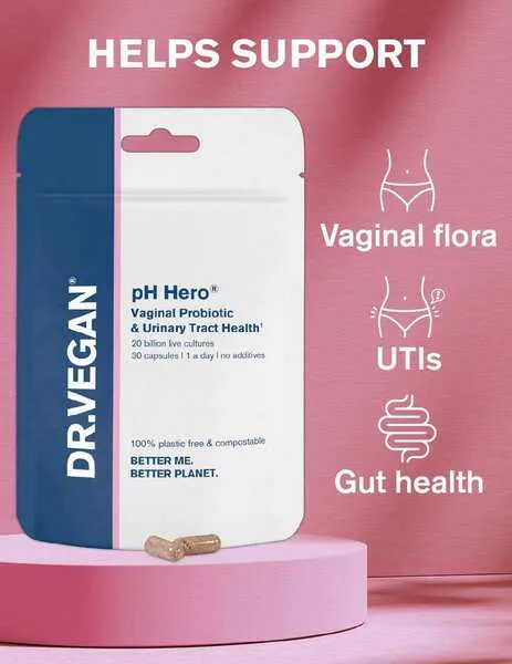 DR.VEGAN pH Hero® Vaginal Probiotic & UTI support - 30 capsules