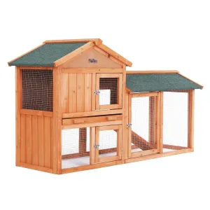 Durable 2-Storey Rabbit Hutch Chicken Coop with Run, PawMate