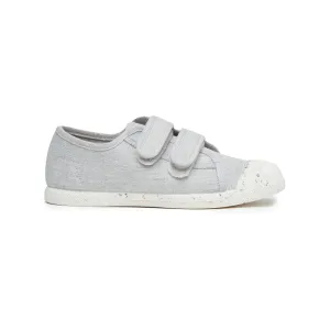 ECO-Friendly Canvas Double Sneaker in Grey by childrenchic