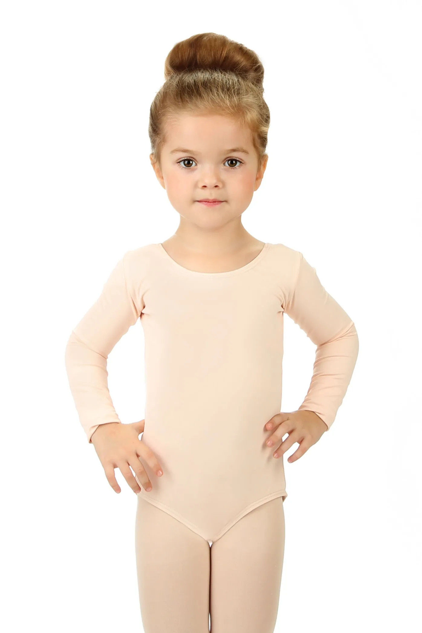 Elowel Kids Girls' Basic Long Sleeve Leotard (Size 2-14 Years) Multiple Colors