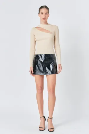 Endless Rose - Faux Leather Skort