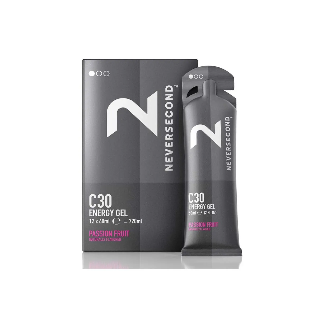 Energy Gel Neversecond C30 Passion Fruit Box of 12 Units