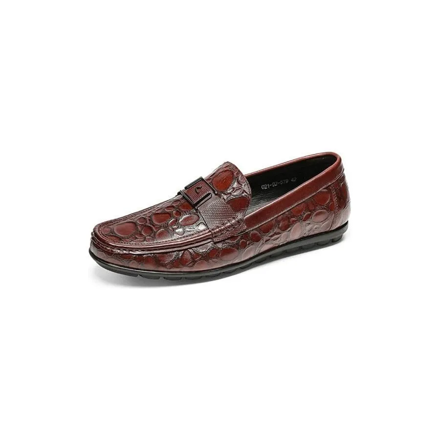 Exotic Chic CrocFlex Slip-On Loafer Shoes