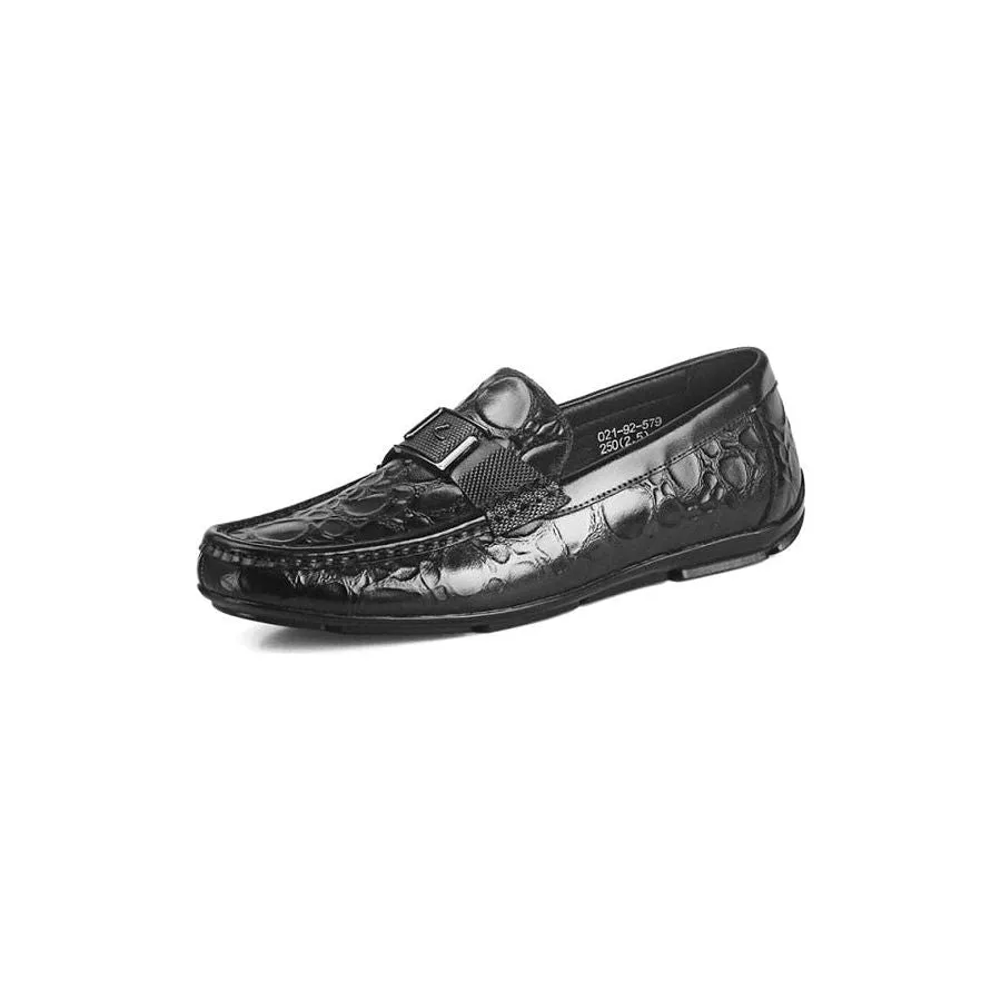 Exotic Chic CrocFlex Slip-On Loafer Shoes