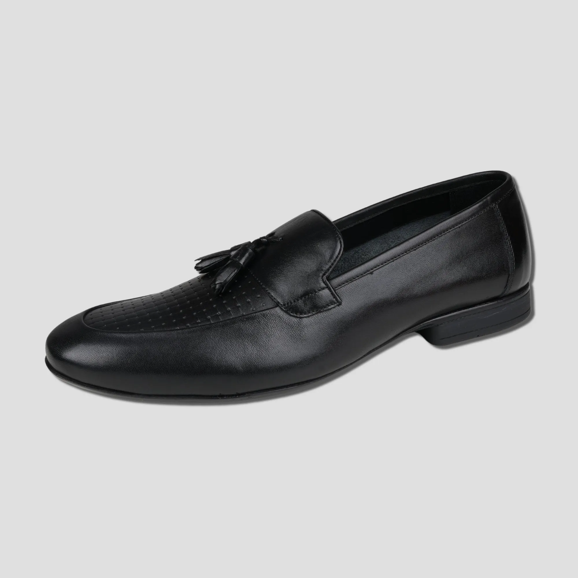 Ezok Leather Black formal Shoes For Men