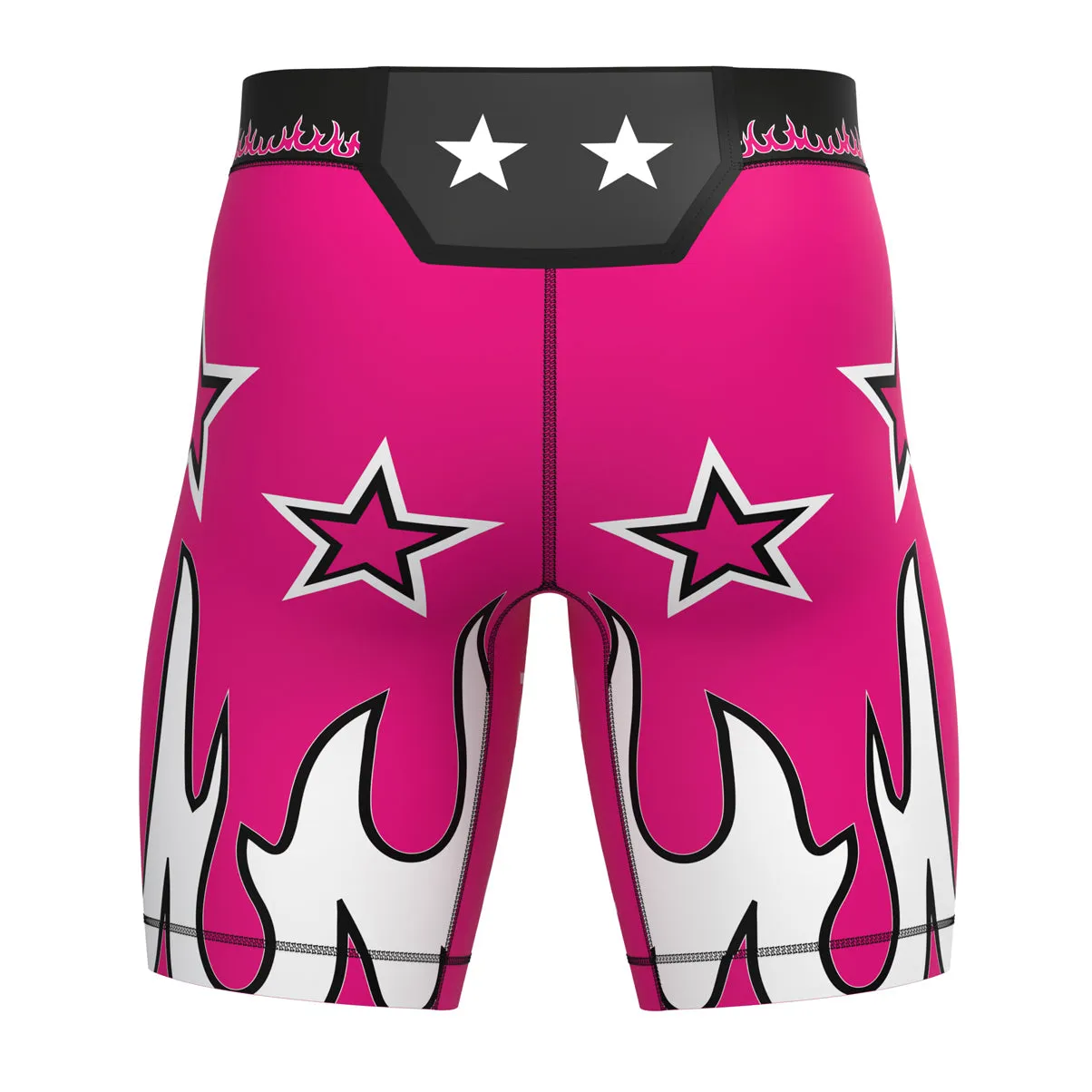 Flames Compression MMA Shorts