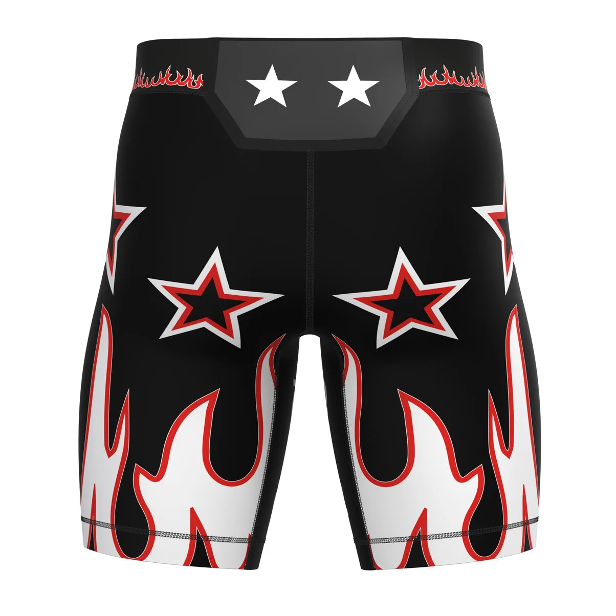 Flames Compression MMA Shorts