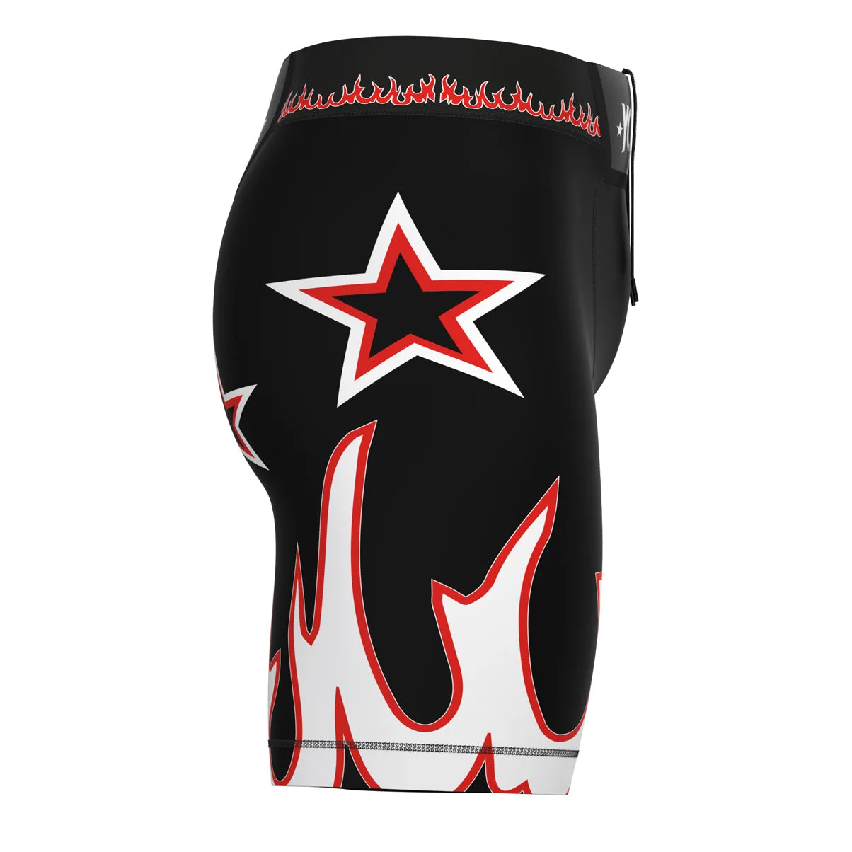 Flames Compression MMA Shorts