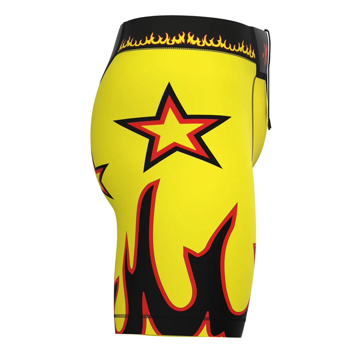 Flames Compression MMA Shorts