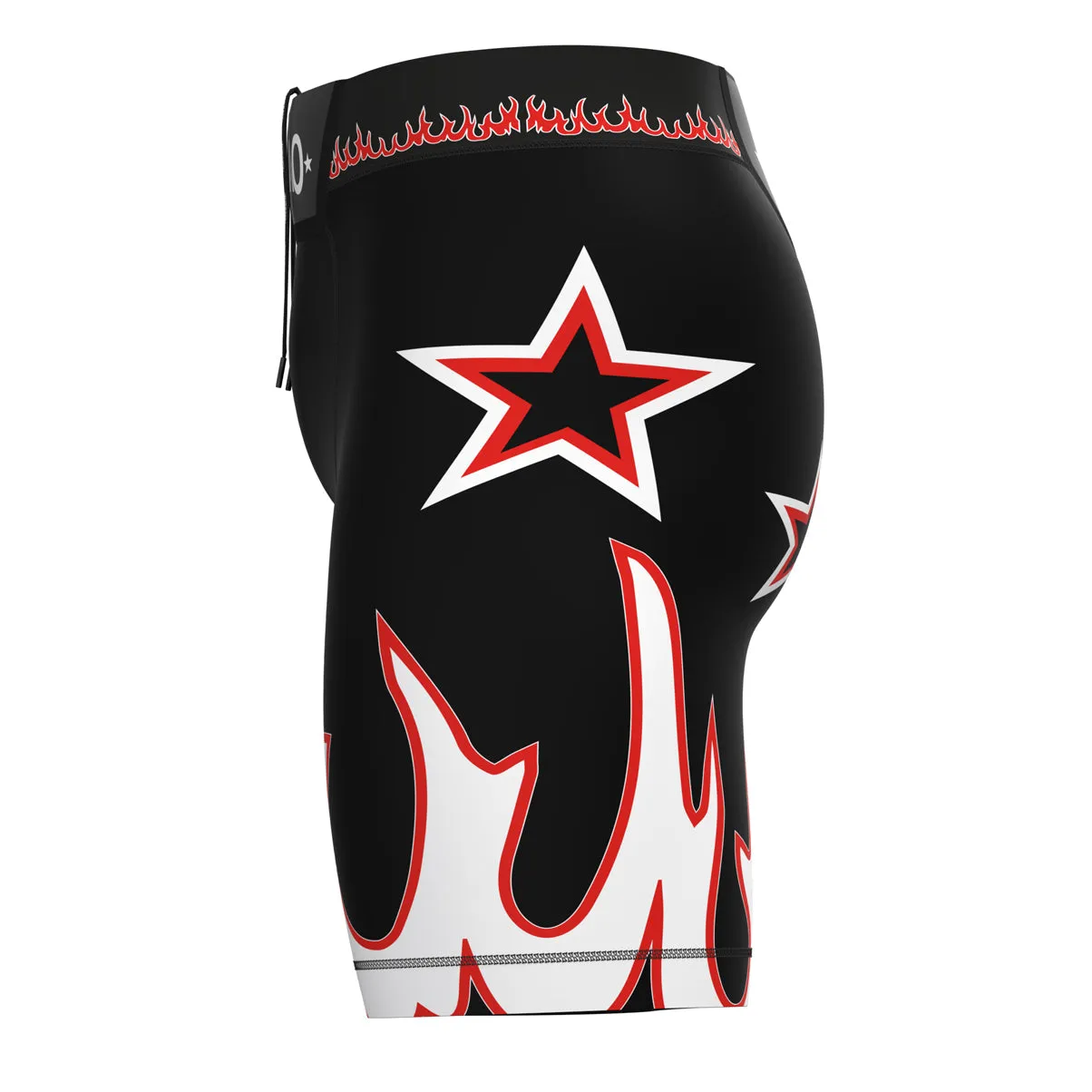 Flames Compression MMA Shorts