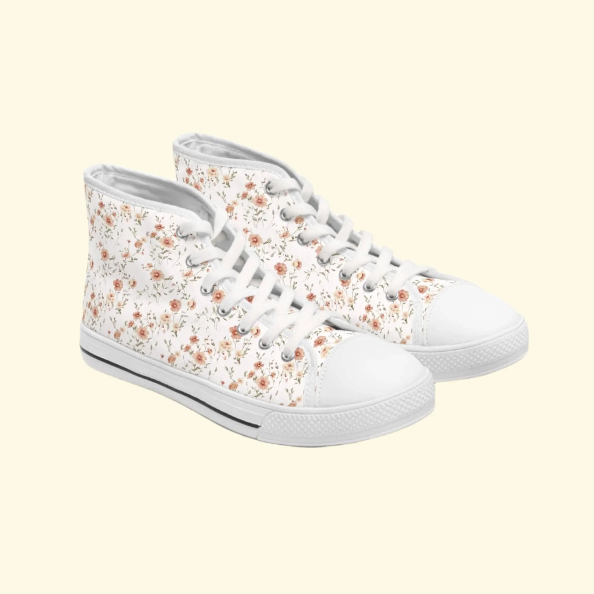 Floral High Top Sneakers