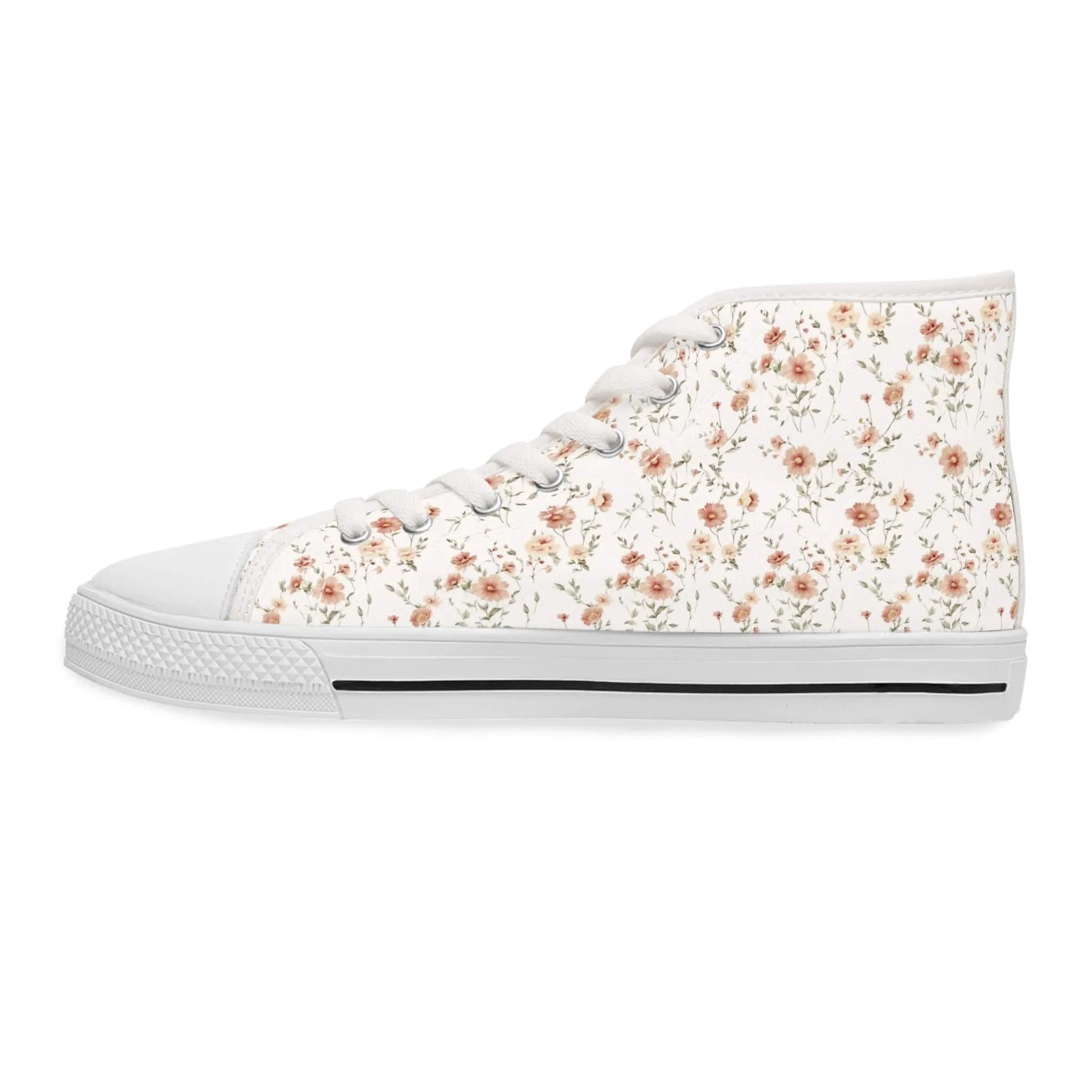 Floral High Top Sneakers