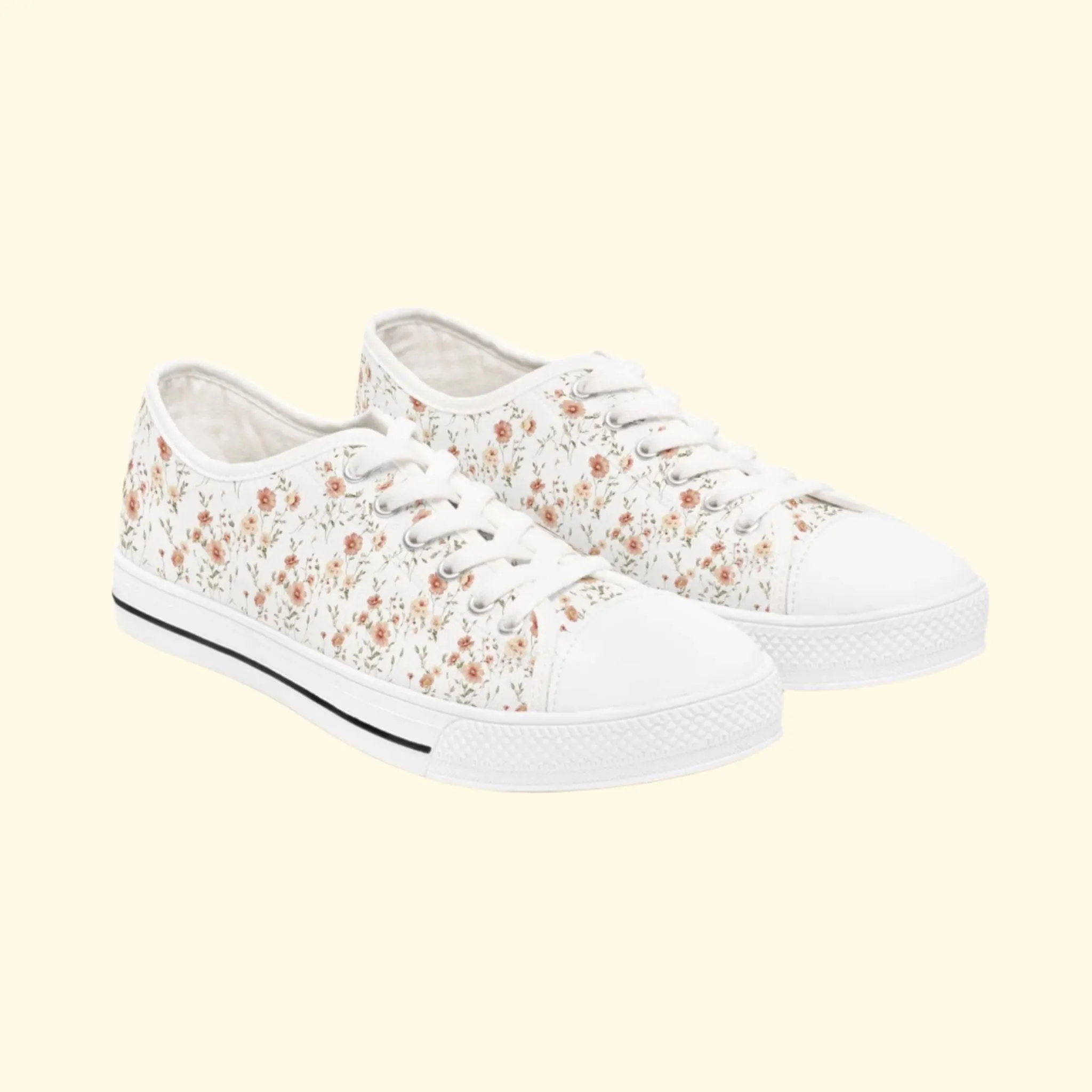 Floral Women's Low Top Sneakers