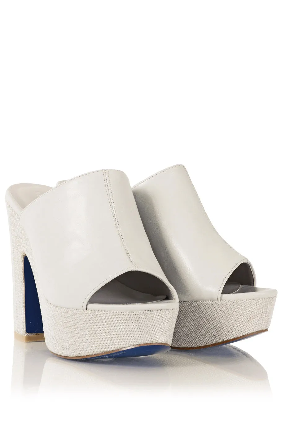 FRANCESCO MILANO HANKA Ivory Heeled Sandals