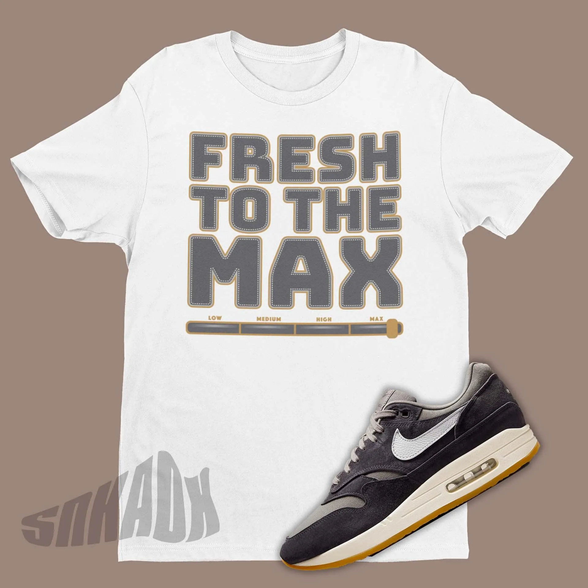 Fresh To The Max Shirt To Match Air Max 1 PRM Crepe Soft Grey