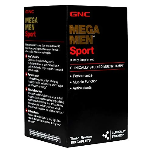 GNC Mega Men Sport Multivitamin 180 Count